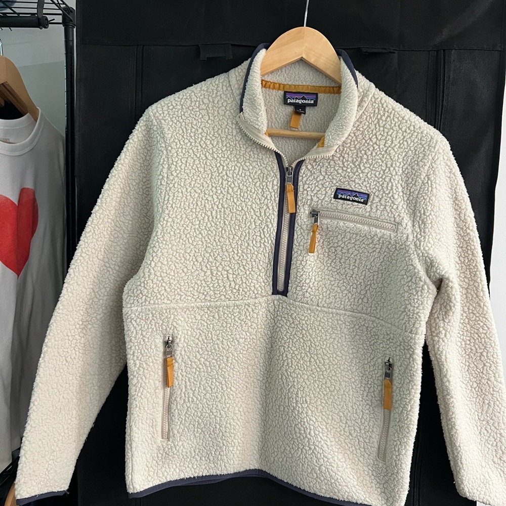 Patagonia Cream Zip Pullover